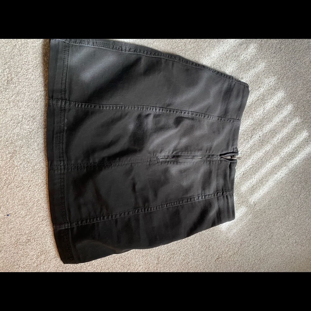 free people black mini skirt